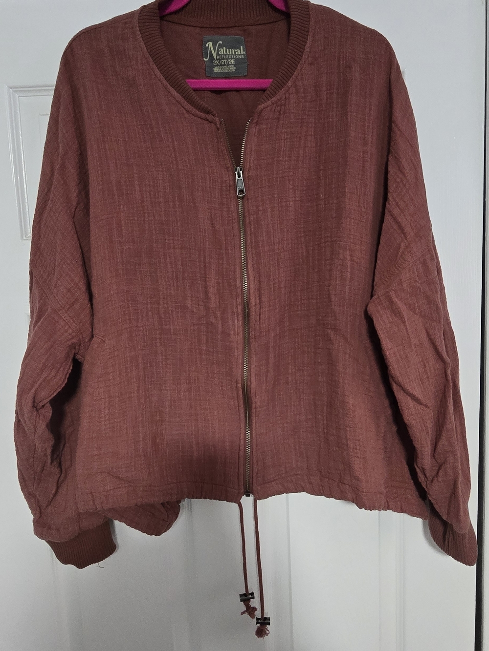 Natural Reflections Rust Bomber Jacket